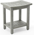LUE BONA HDPS Shower Bench Seat - Weather Resistant Shower Stool