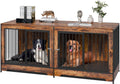 VEVOR 75 in Double Dog Crate Furniture for 2 Dogs - TV Stand