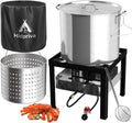 50QT Crawfish Boiler Kit with 110,000BTU Burner - Complete Seafood Set