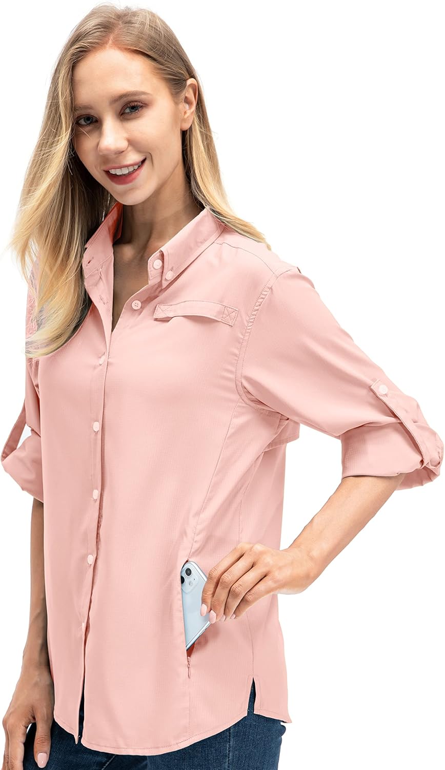 Women's Quick Dry Sun UV Protection Long Sleeve Shirts for Outdoor