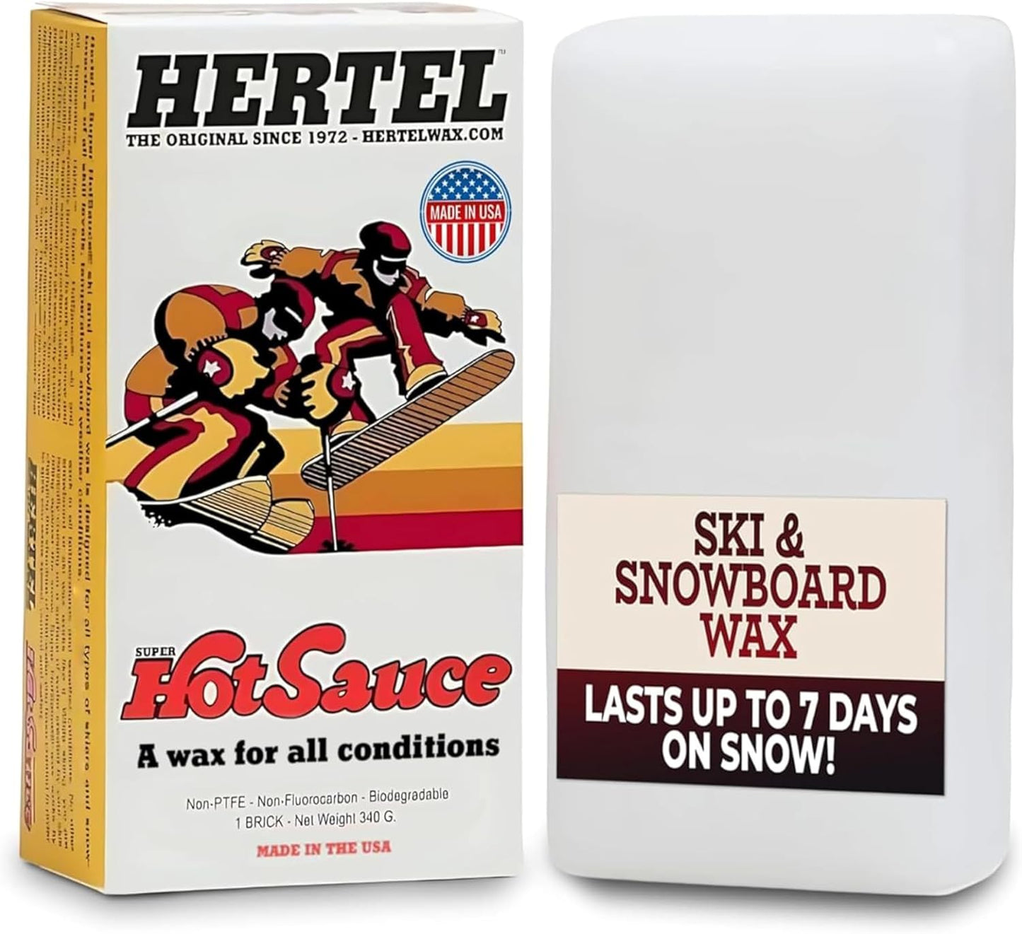 Hertel HotSauce Ski Wax - All Temp, Easy Apply (340g)