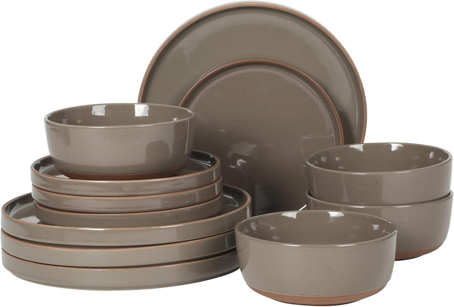 Gibson Elite Northrock Stoneware Dinnerware Set for 4 People