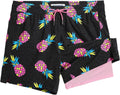 Men's Swim Trunks with Compression Liner 5.5 in - Quick Dry Fit