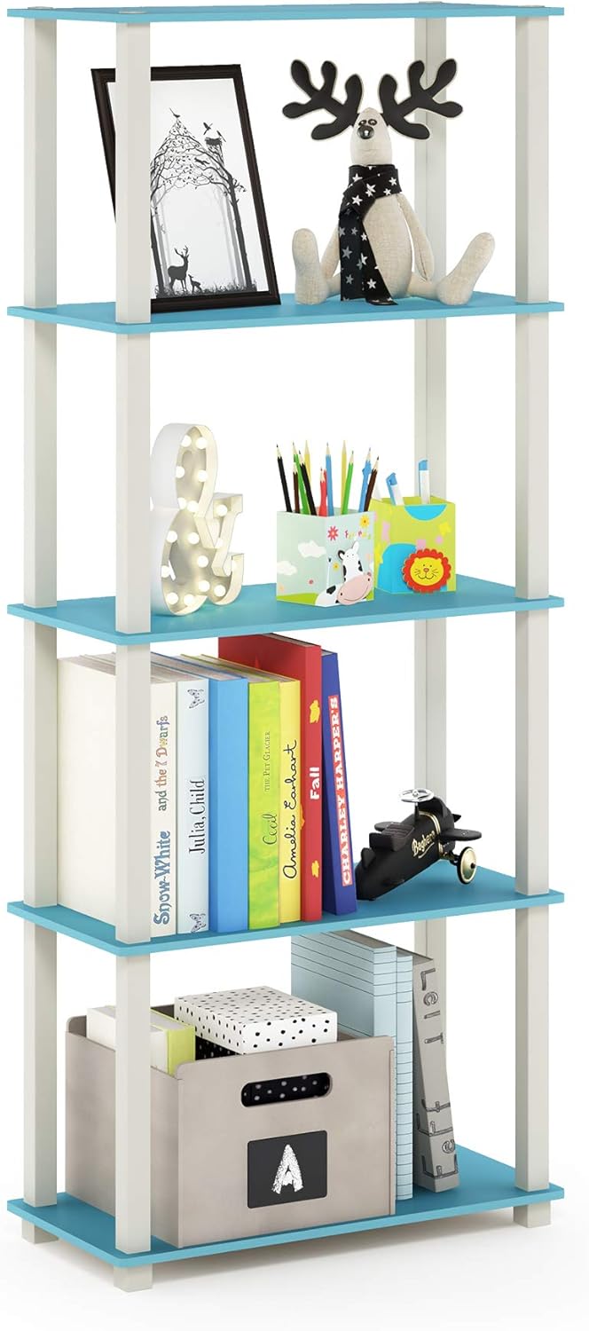 Furinno Turn-N-Tube 5-Tier Multipurpose Shelf for Storage