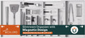 Silverware Organizer Large Magnetic Expandable Bamboo Tray - Fits 21.4