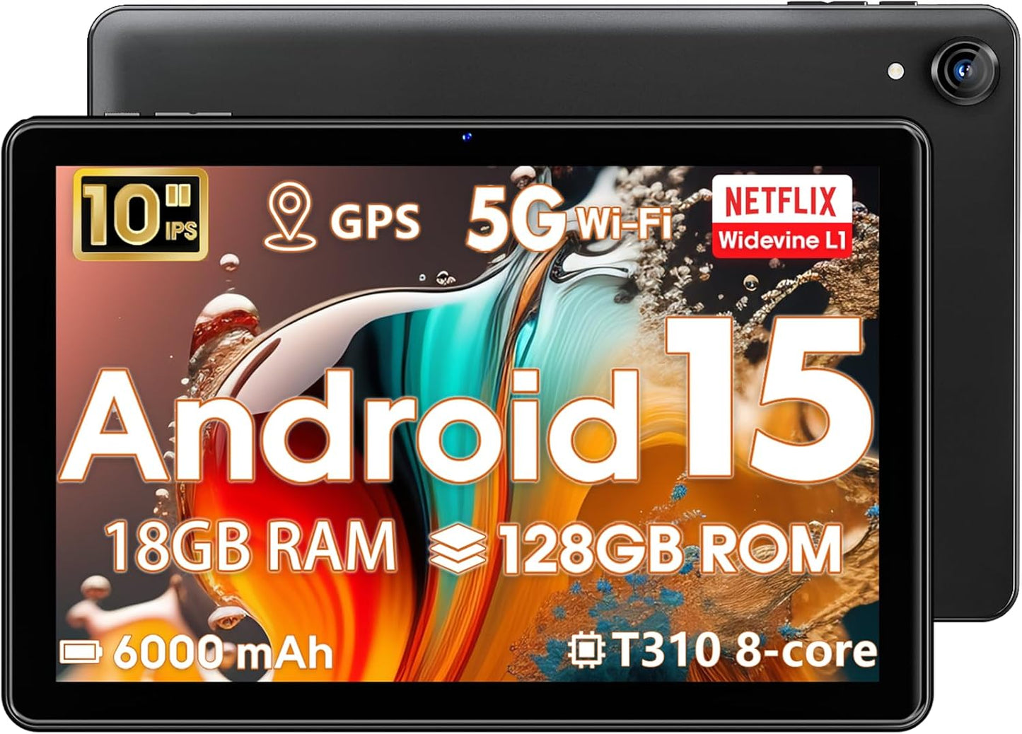 High-Performance 10 Inch Android Tablet with 18GB RAM and 1TB Expand