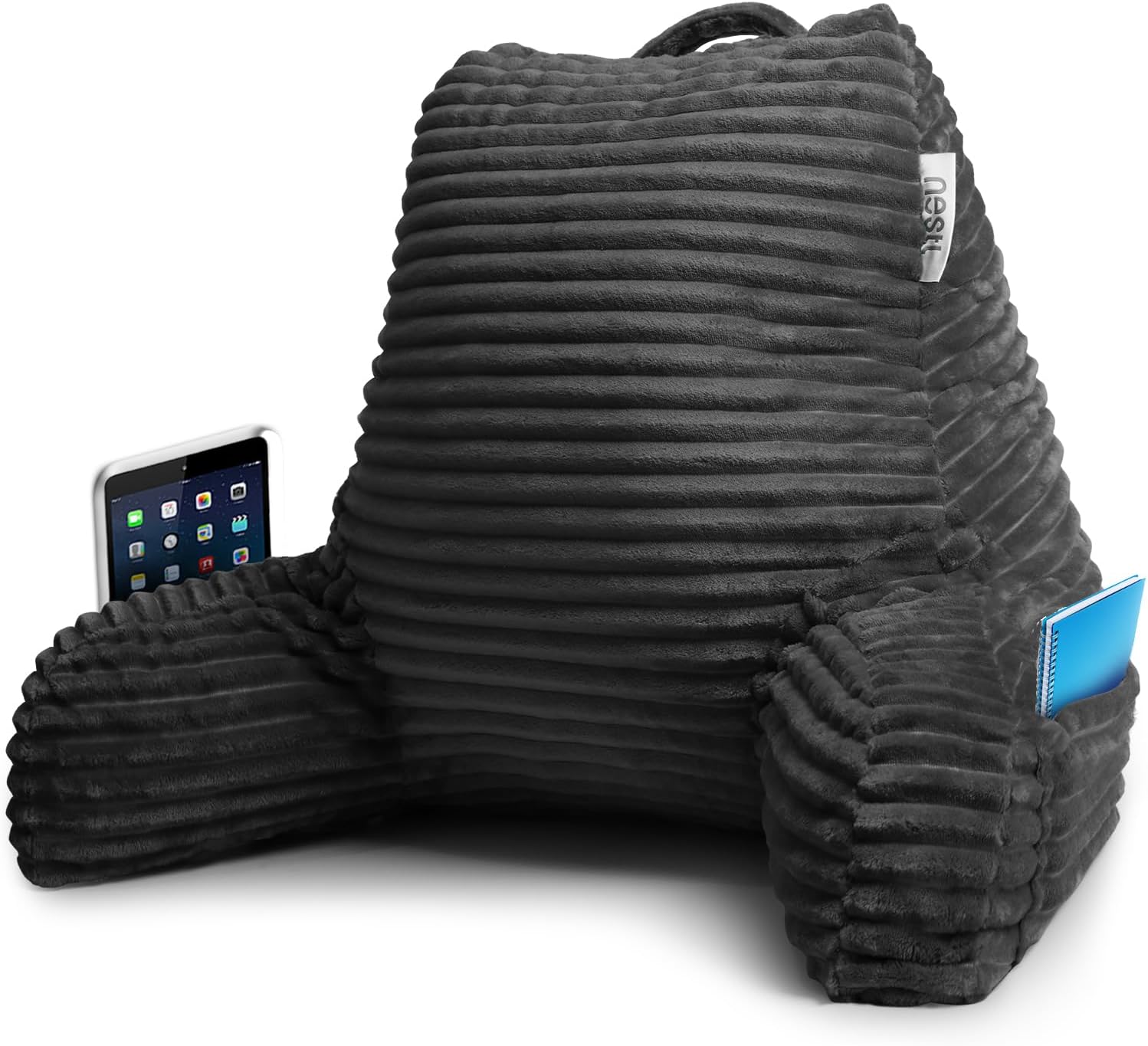 Nestl Reading Pillow with Shredded Memory Foam for Comfort