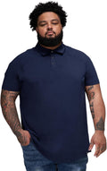 Mens Big & Tall Polo Shirt Premium Stretch Cotton Polo - Longer Length