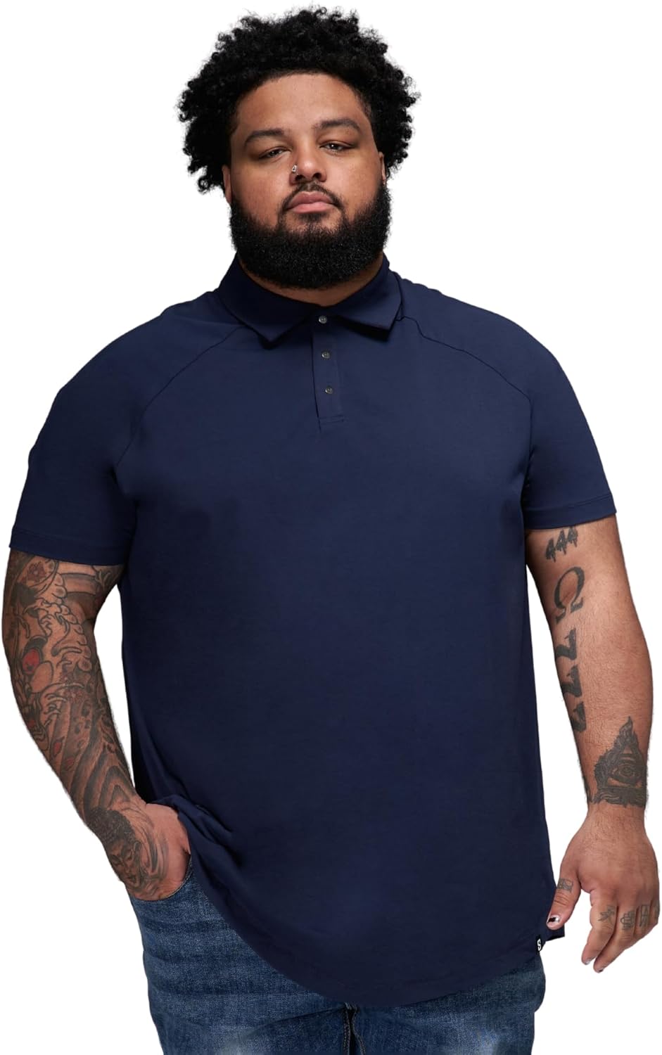 STRONGSIZE Big & Tall Polo Shirt for Men with Snap Buttons