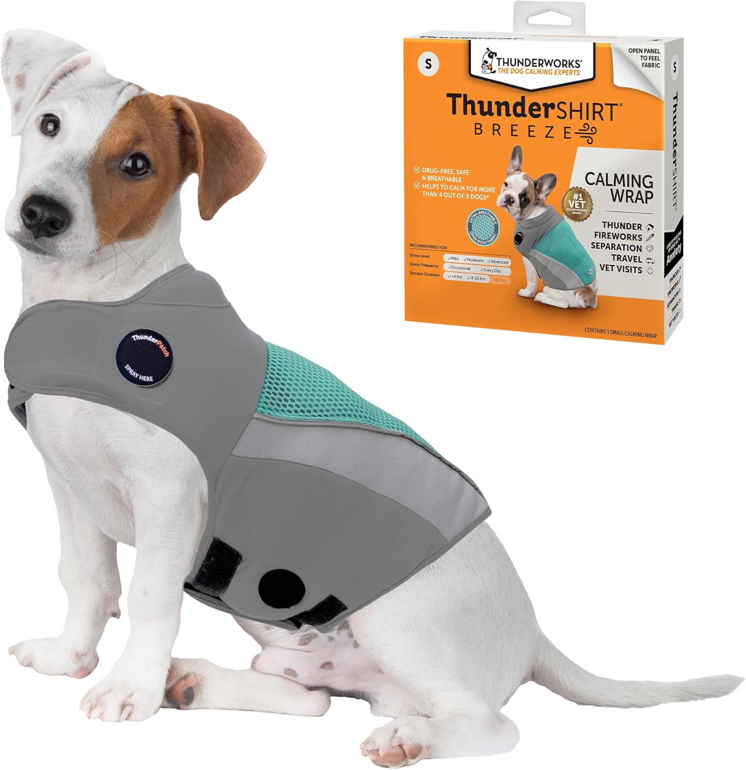 ThunderShirt Breeze for Dogs - Calming Vest for Anxiety Relief
