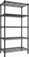Wire Shelving Rack 5-Tier Metal Shelves 24in x 14in x 59in - Heavy