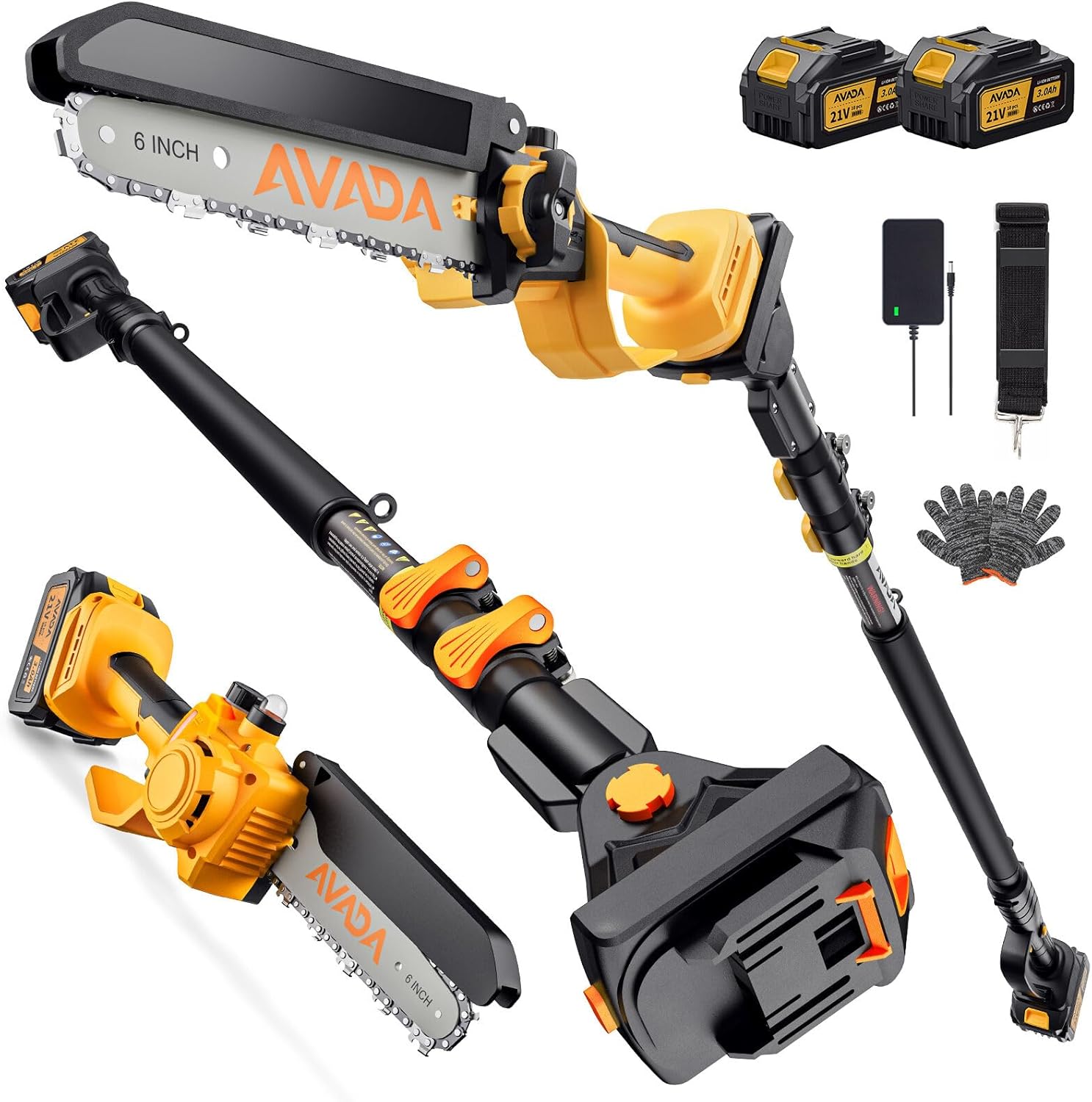 2-in-1 Electric Pole Saw for Effortless Tree Trimming Tasks