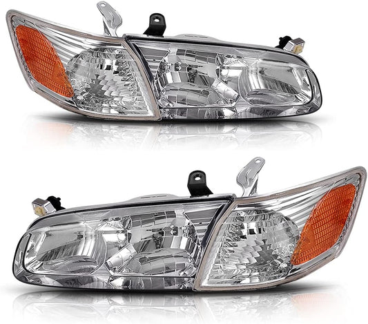 AUTOSAVER88 Headlight Assembly for 2000 2001 Camry Vehicles