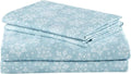 Comfort Spaces Cotton Flannel Sheets Twin Size - Ultra Soft Blue