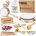 Baby Musical Instruments Montessori Toys Set for Toddlers - Natural