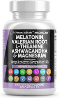 Melatonin 10mg Valerian Root L Theanine 200mg Sleep Support - All In