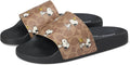 COACH mens Slide Sandal with Peanuts Characters for Summer Fun