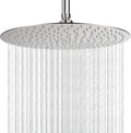 16 in Brushed Nickel Rain Shower Head - Ultra-Thin High Flow