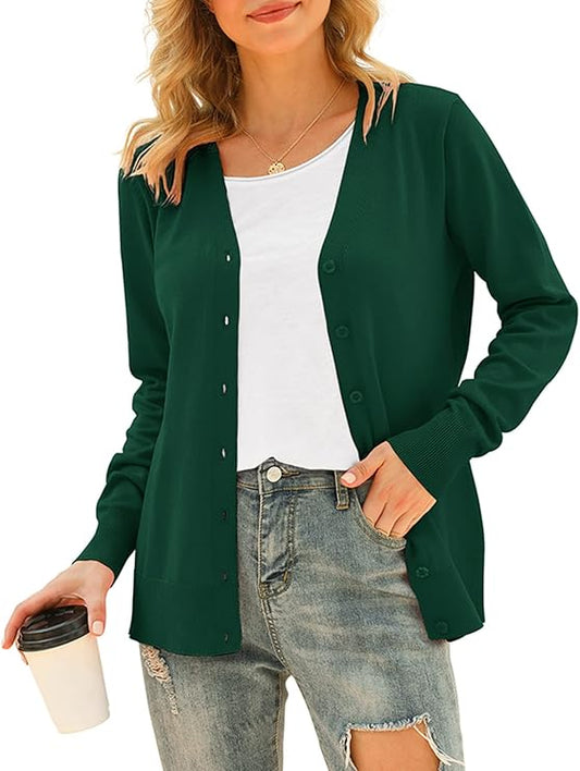VIISHOW Women Long Sleeve Soft Basic Knit Cardigan Sweater Review