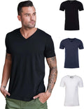 V Neck T Shirts for Men - Modern Fitted Tees with Comfortable V