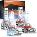 SEALIGHT 9005 H11 Fog Light Combo - Super Bright Cool White Pack of 4
