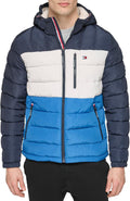 Tommy Hilfiger Midweight Sherpa Lined Hooded Puffer Jacket - Warm Down