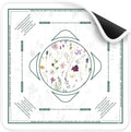 Mahjong Mat for Table - Non-Slip Floral Geometry Game Mat
