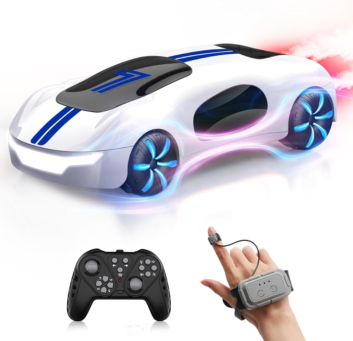 Gesture Sensing Remote Control Car for Kids with Stunts & Lights