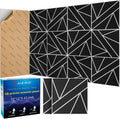 12 Pack 2-Layer Soundproof Wall Panels 12 x 12 in - Noise Dampening