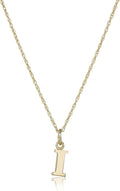 14K Gold-Filled Letter I Charm Pendant Necklace - Polished 18in