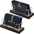 Acrylic Business Card Holder Clear Desk Display - Stable Organizer