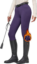 Willit Women's Fleece Riding Breeches Winter Tights - Warm Grip Fit