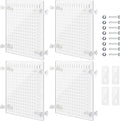 Acrylic Fish Tank Divider 4 Set - Flexible 11.4 x 9.75 in Panels