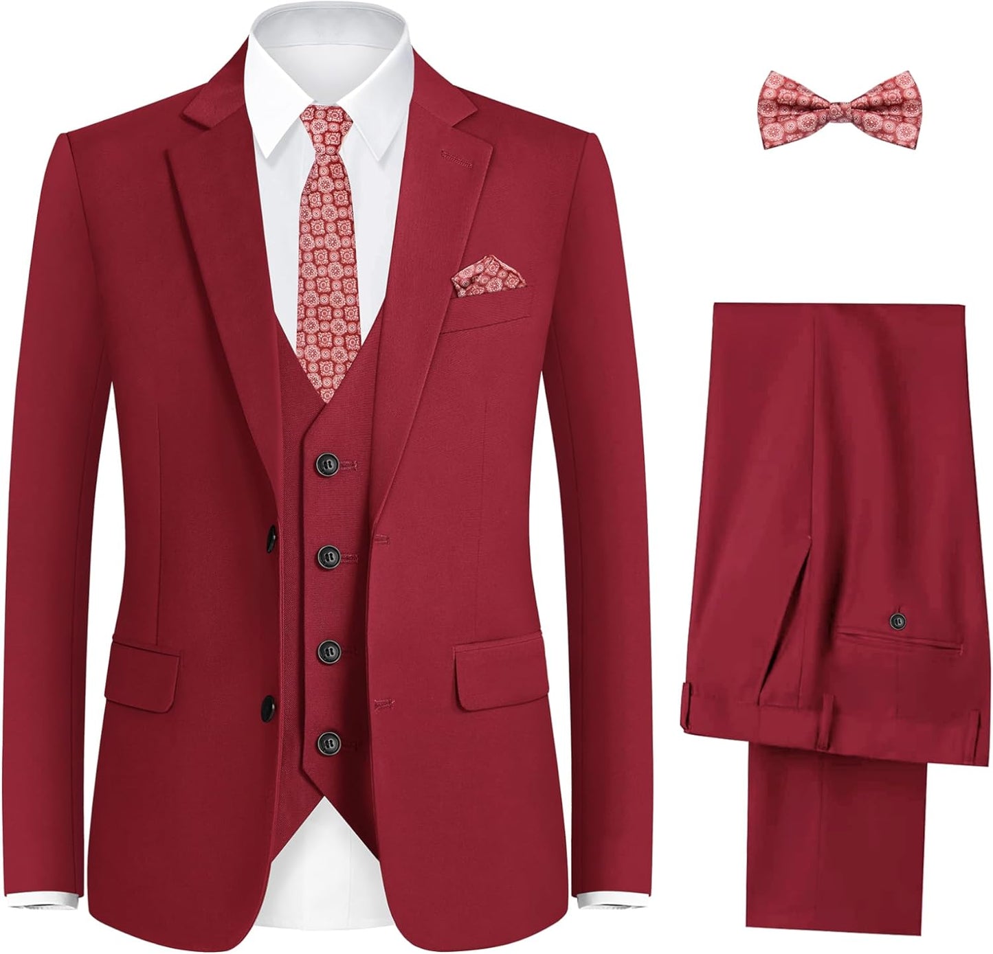 Boys Suit Set Modern Fit Adjustable Waist for All Occasions
