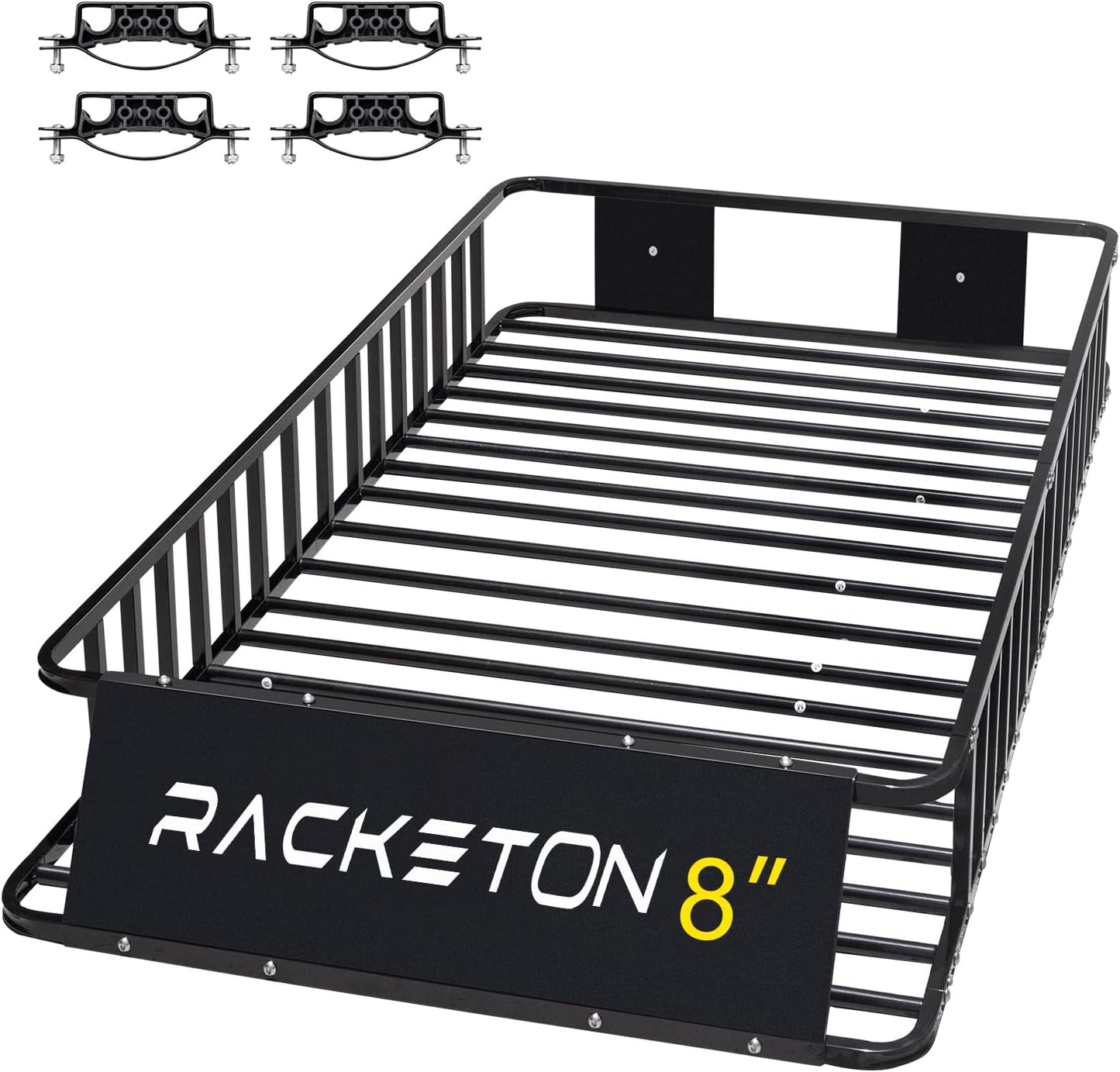 74 x 39 x 8 Small SUV Roof Rack Cargo Basket for Heavy Loads