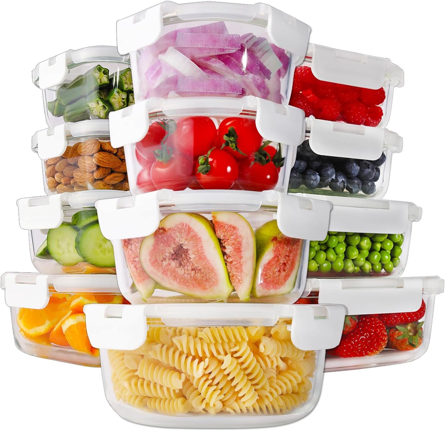 HOMBERKING 24pc Glass Food Storage Containers with Lids Review
