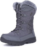 FANTURE Women's Waterproof Mid-Calf Snow Boot - Warm Thinsulate Lined