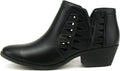 Soda CHANCE Womens Perforated Cut Out Stacked Block Heel (Style KRS9)