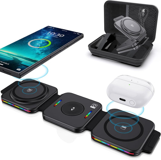 3-in-1 Samsung Travel Charger - Magnetic & Wireless!