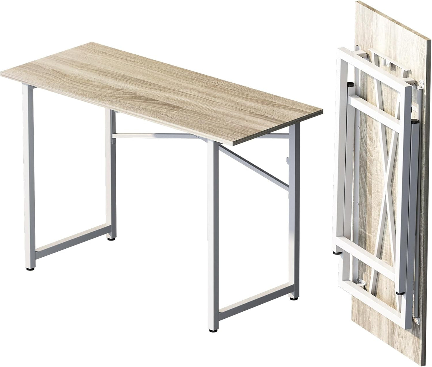 Folding Desk 47 inch No Assembly Required for Home Office