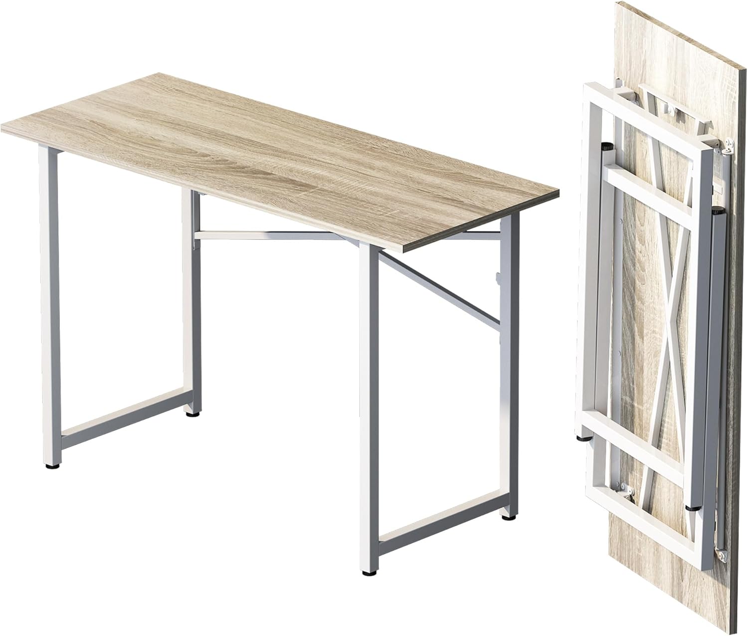 Folding Desk 47 inch No Assembly Required for Home Office