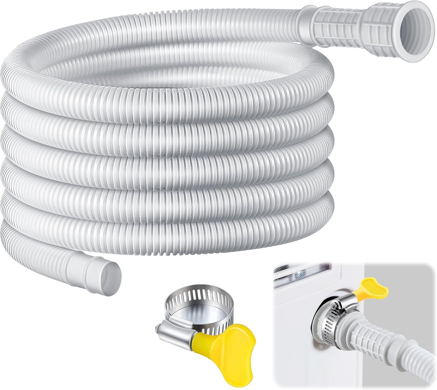Saillong Flexible Dehumidifier Drain Hose - Cuttable Rubber Adapter - Easy Replacement!