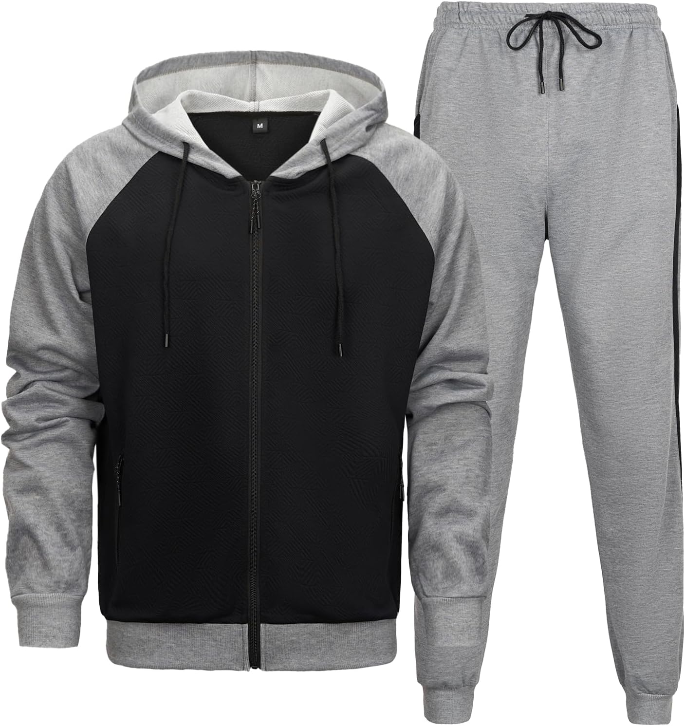 MANTORS Men's Hooded Athletic Tracksuit for Casual Wear