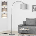Arc Floor Lamp with Dimmer - Modern Dimmable Standing Lamp
