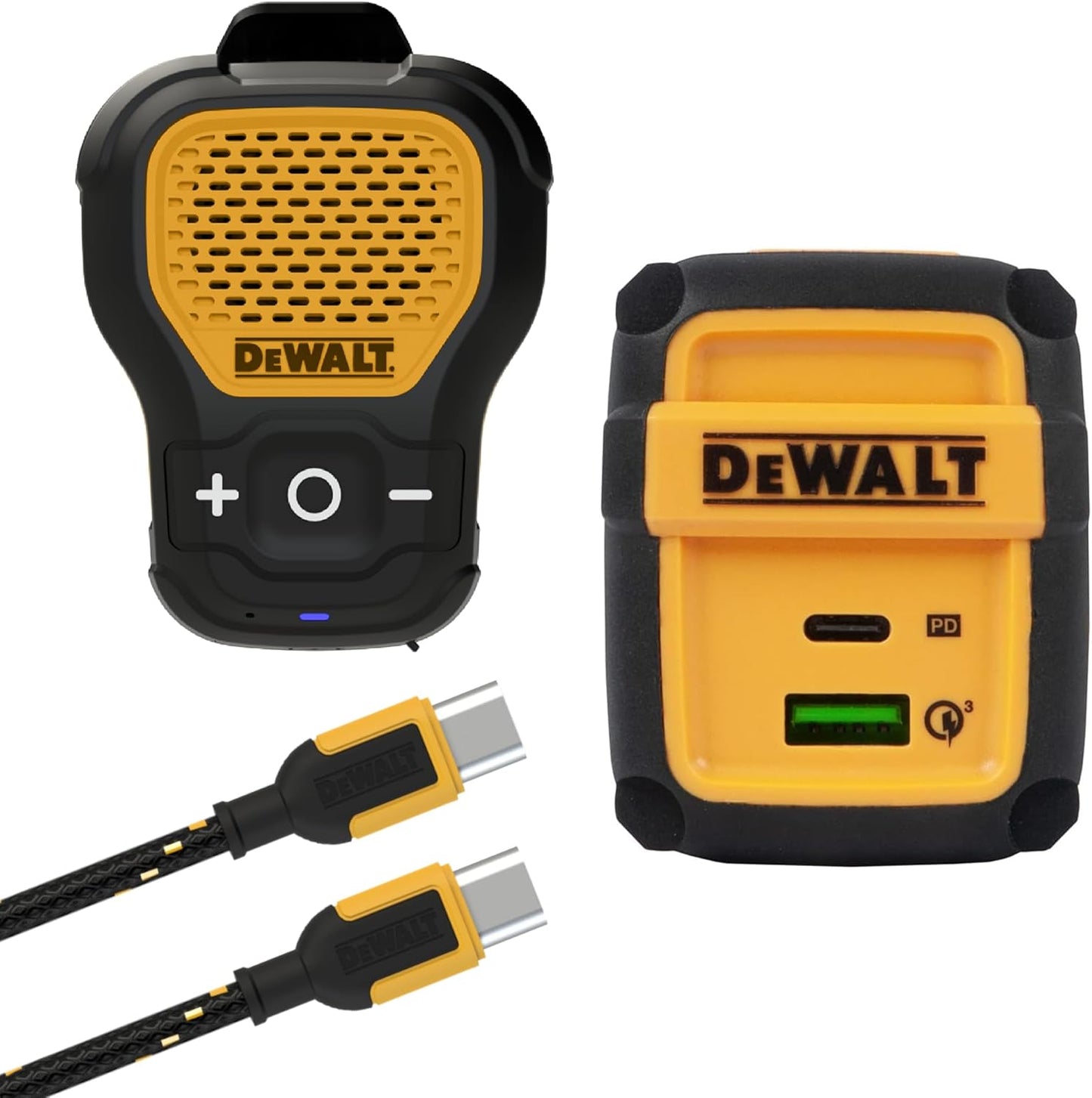 Dewalt Wearable Speaker with Fast Charging Bundle