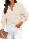 ZESICA Women's V Neck Ribbed Knit Pullover Sweater - Cozy Fall Staple