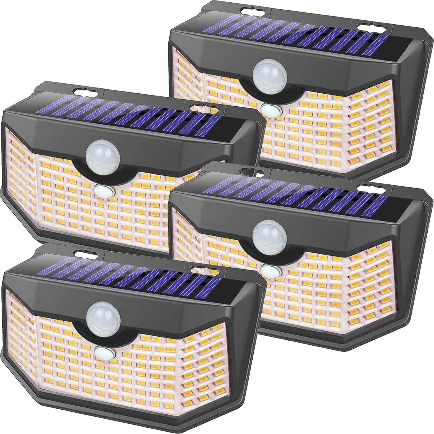 HMCITY 120 LED Outdoor Solar Lights with Motion Sensor Features