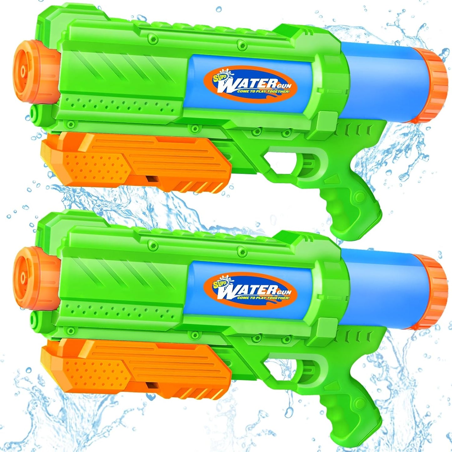 2 Pack Water Guns Soaker Squirts Blasters for Summer Fun