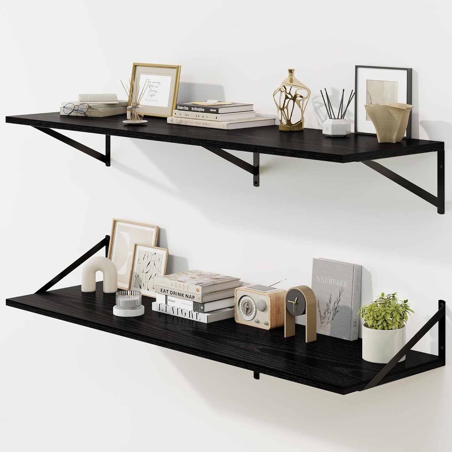 Floating Shelves Set of 2, 48W x 12D for Home Decor