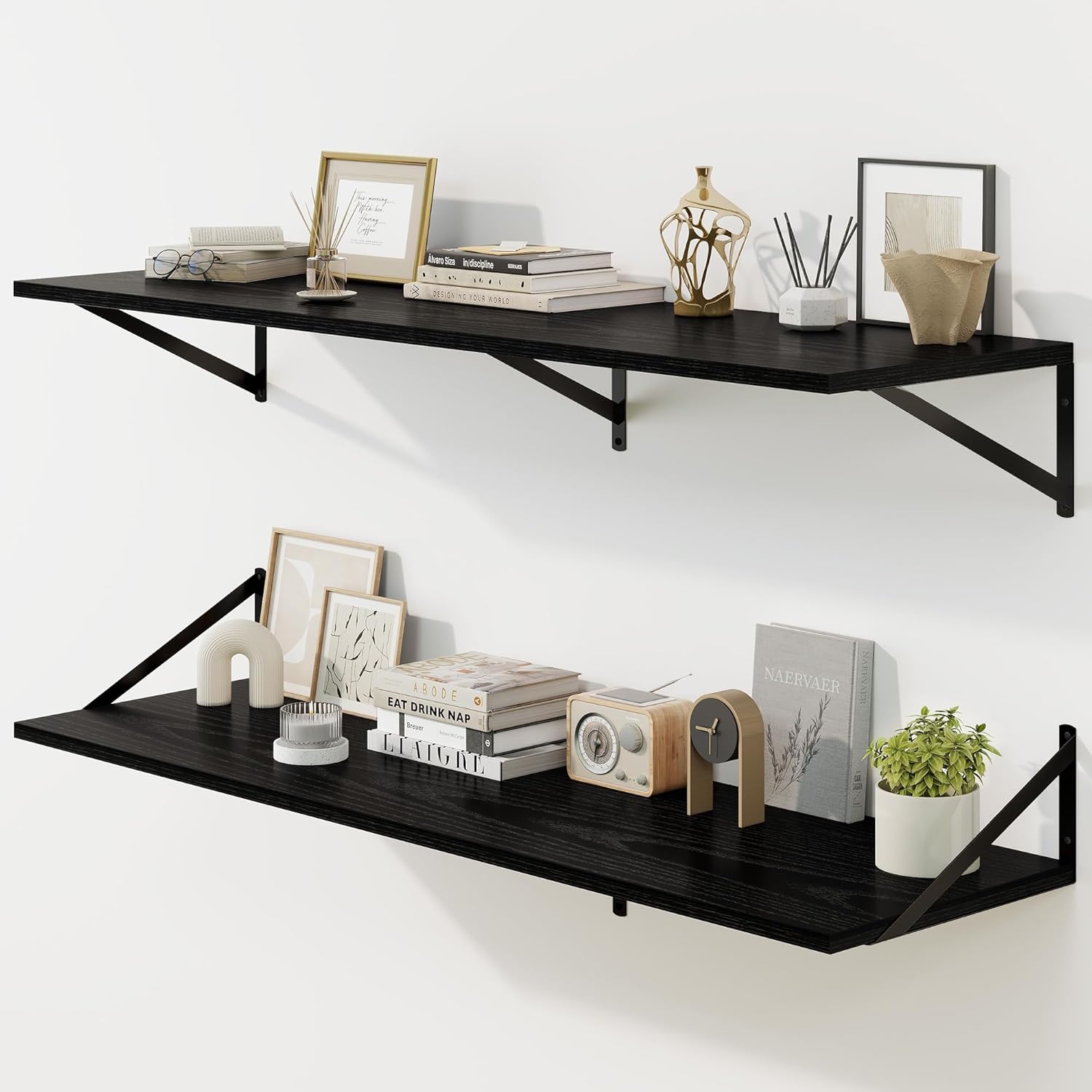 Floating Shelves Set of 2, 48W x 12D for Home Decor